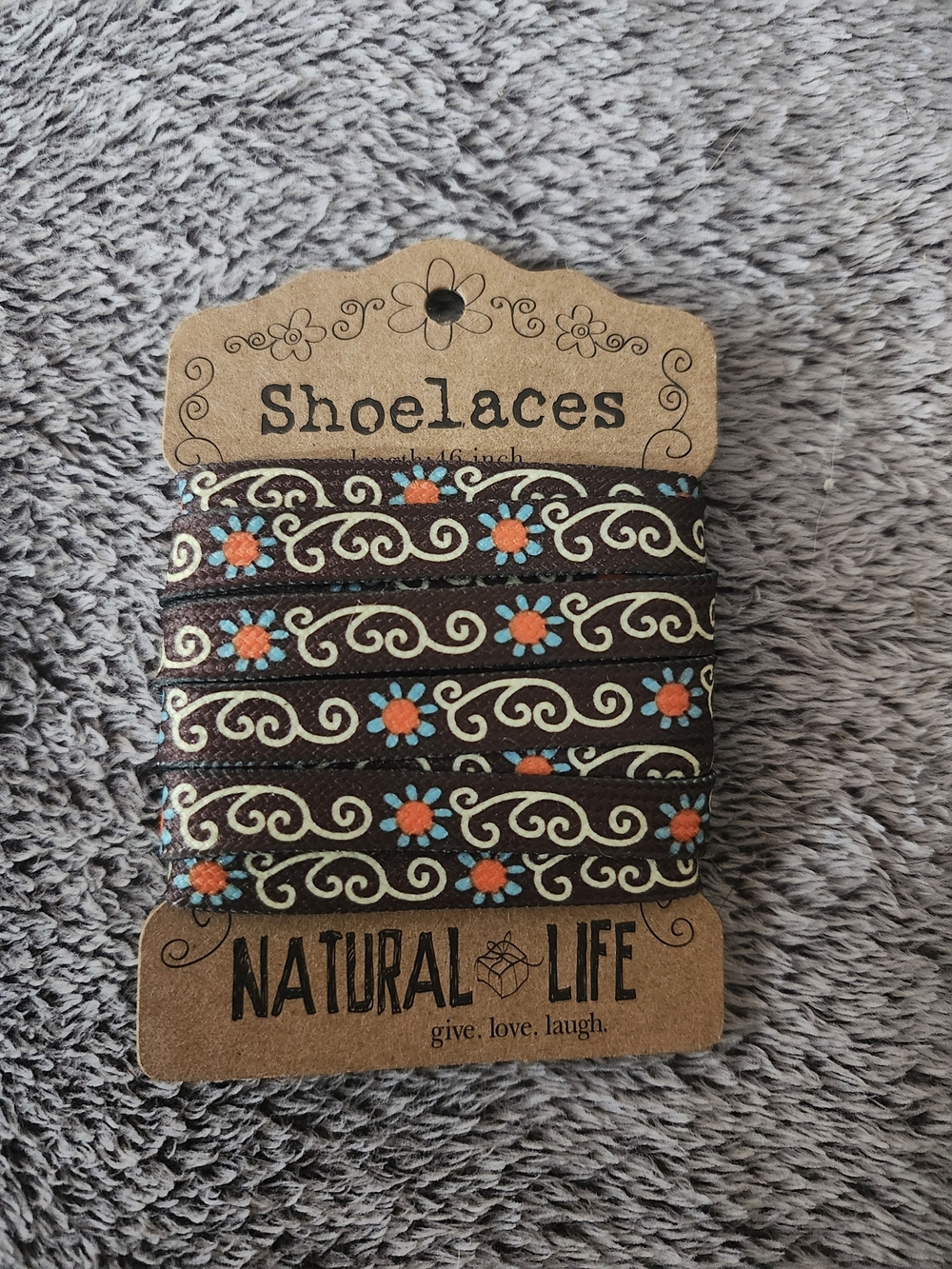 NATURAL LIFE Boho Shoelaces BRAND NEW